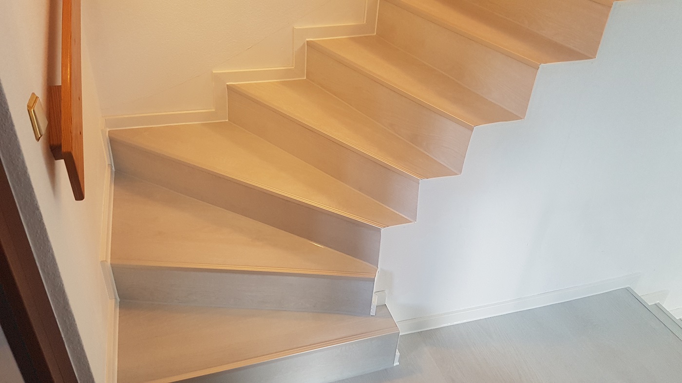Treppe mit Vinylboden verkleiden Bauforum auf energiesparhaus.at